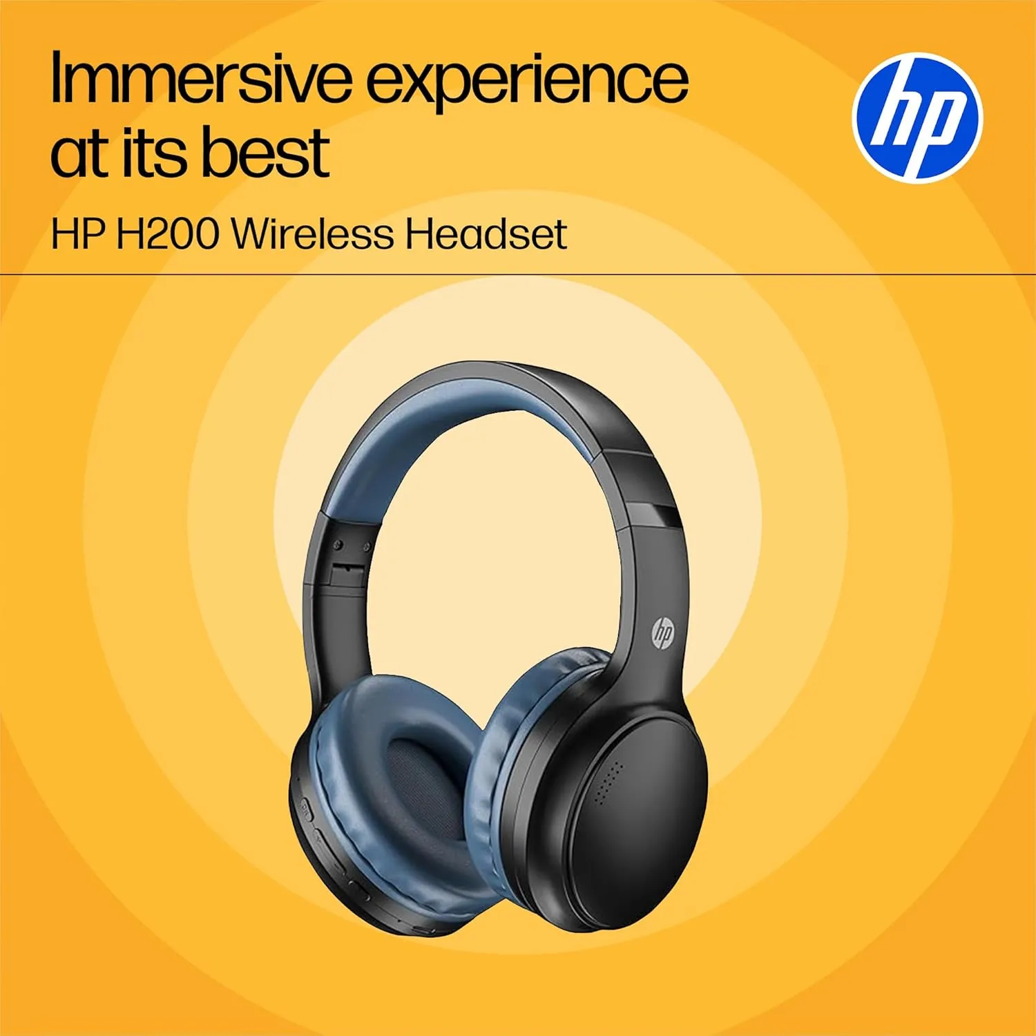 HP Wireless Headphone with Active Noise Cancellation H200 (Open Box) view 4